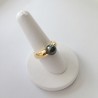 Bague avec Perle Noire de TAHITI