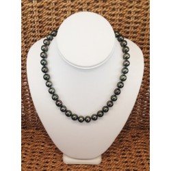 Collier de Perles Noires de...