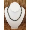 Collier de Perles Noires de TAHITI "Multicolores" CL/CD 8mm