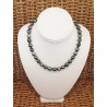 Collier de Perles Noires de TAHITI "Multicolores" CL/CD 9mm