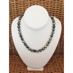 Collier de Perles Noires de...