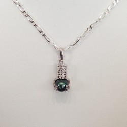 Pendentif TIKI en Argent...