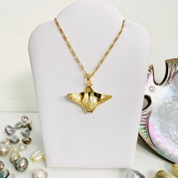 Pendentif "Raie Manta" Vermeil