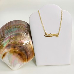 Collier Prénom découpé Plaqué OR 18K