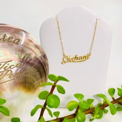 Collier Prénom découpé Plaqué OR 18K