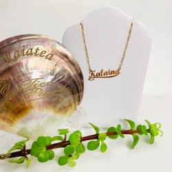 Collier Prénom découpé Plaqué OR 18K